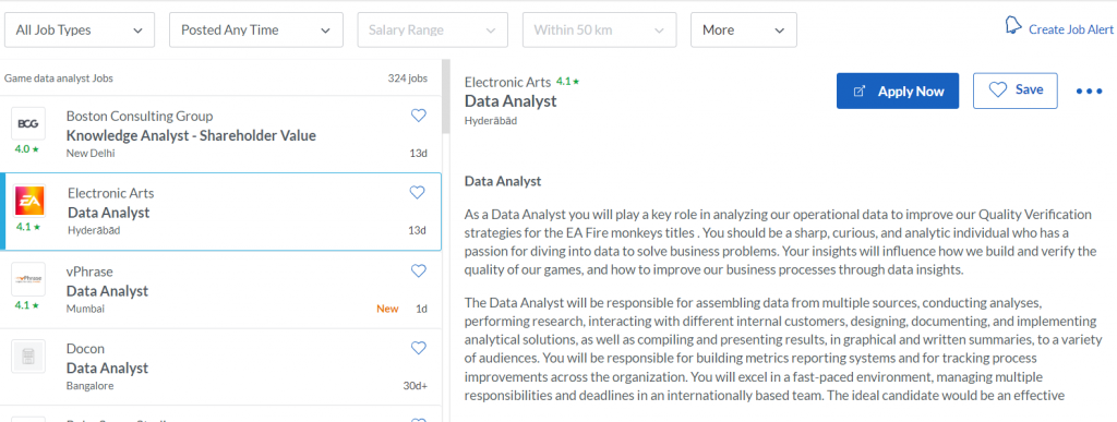 data science in gaming