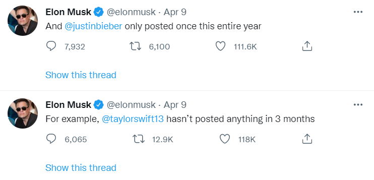 Elon Musk Tweets