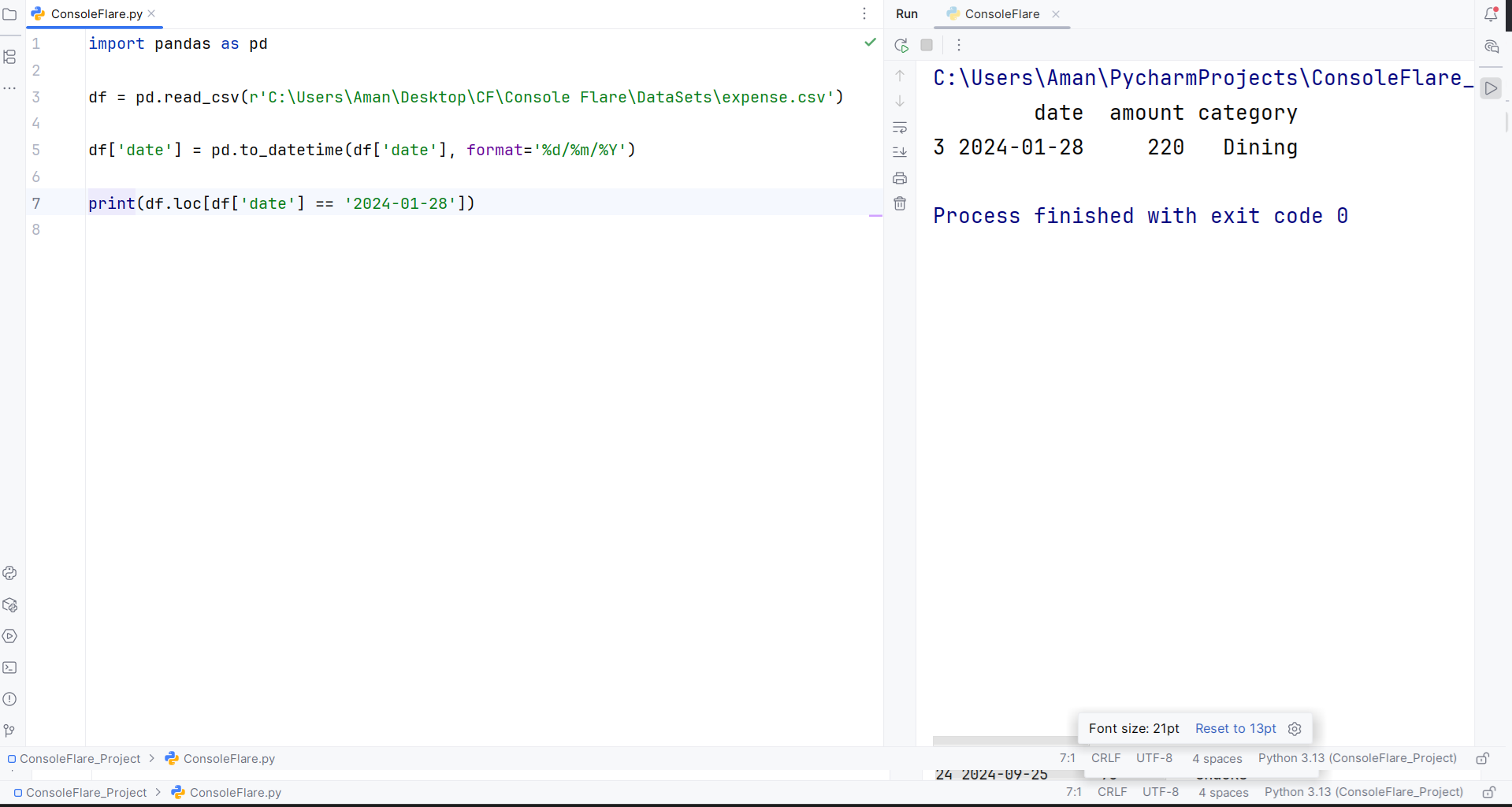 Apply Date Handling Filters in Pandas