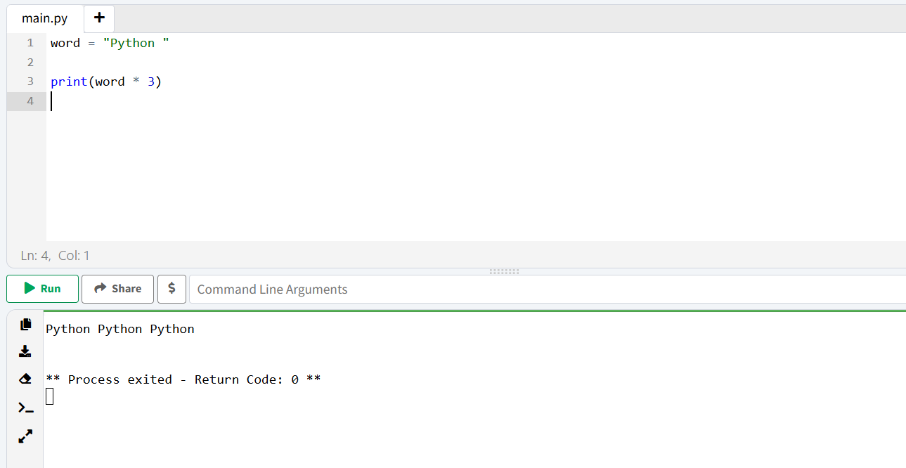 Python String Repetition